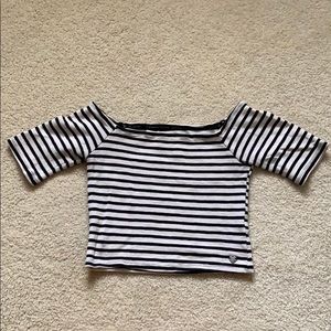 Striped Kendall & Kylie Cropped Top